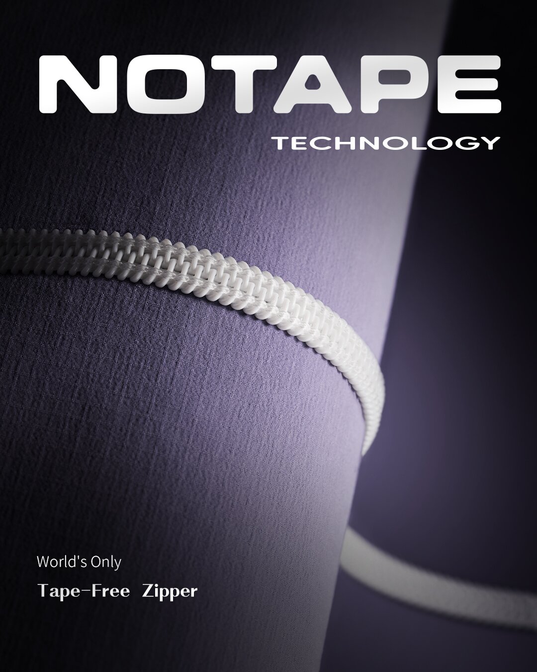 NOTAPE™ Tech Zipper to Land at EOW