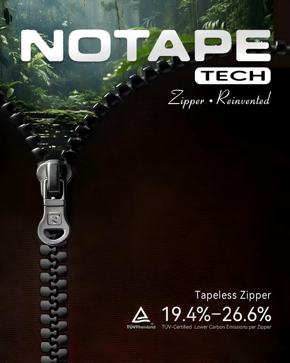 No Tape Sustainable Zippers